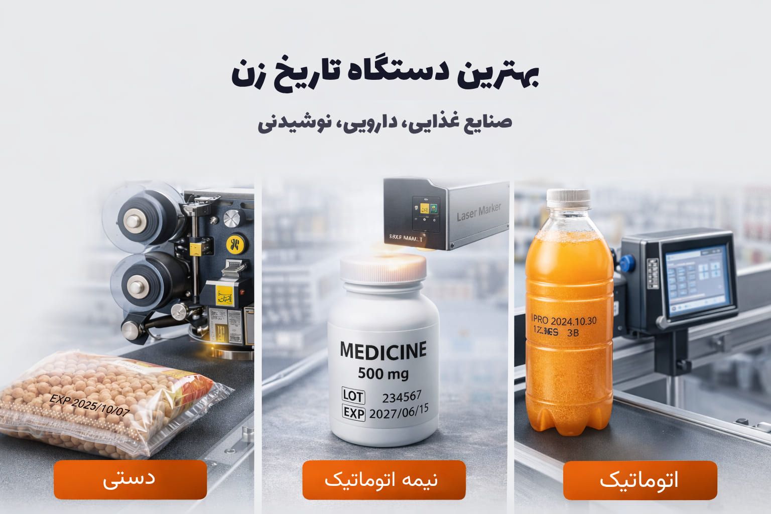 بررسی انواع دستگاه تاریخ زن | قیمت و خرید